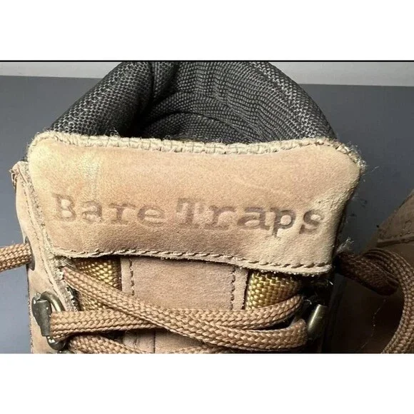 BareTraps Womens Size 6 Brown Suede Leather Ankle Hiking Boots Work Bear Paw - Picture 3 of 16